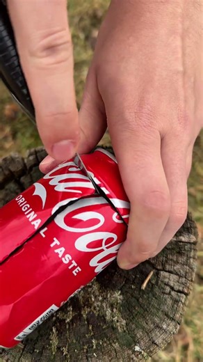 Forest Survival Hack: Stove from a Soda Can 🔥🥤 #camping #survival #bushcraft #outdoors #skills