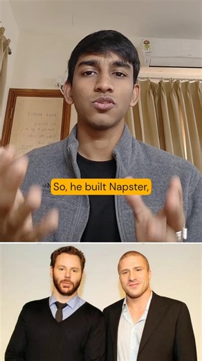 Yash on Instagram: "A 19-year-old college freshman wrote code in his dorm room that grew to 26 million users in just 18 months — and nearly destroyed the music industry. The company never made a profit. And it was shut down by federal courts. So how did Napster go from zero to half the internet bandwidth at universities — and straight to bankruptcy? In 1999, Shawn Fanning built Napster to solve a simple problem: finding MP3s online was a mess. Napster let users search and download songs instantl