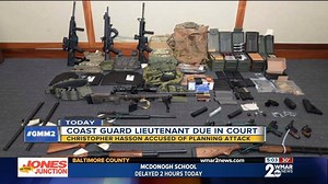 A U.S. Coast Guard Lieutenant living in Silver Spring is accused of planning a mass domestic terrorist attack in the United States. FBI Baltimore field agents and Coast Guard investigative service agents arrested Christopher Paul Hasson last Friday and charged with numerous weapons and prescription drugs violations. Find out who he planned to attack: https://bit.ly/2U0wPO7 | WMAR-2 News Baltimore