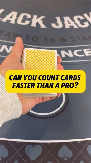 Can you keep up with a Card Counter? #blackjack #cardcounting #blackjack21 #advantageplay