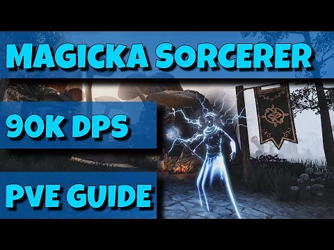 ESO - Magicka Sorcerer - PvE Guide - 90k DPS - LINK TO UPDATED BUILD IN DESCRIPTION