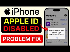 Your Account Has Been Disabled in App Store iPhone | iTunes Account Disabled Fix | Apple ID Disabled