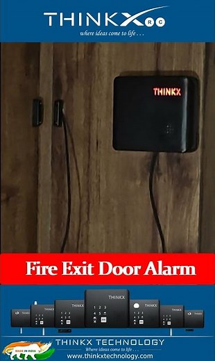 FIRE EXIT DOOR ALARM: Stop Unattended Door Access | ThinkX Security Solution 2025 #fire #emergency
