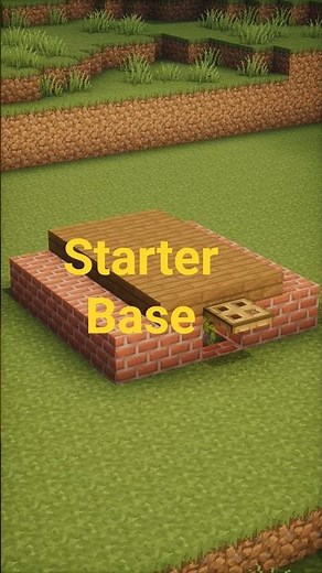 Minecraft Starter House Build Tutorial 🏠| Easy Survival Base Idea | #Minecraft