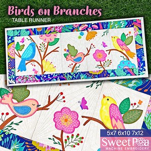 Birds on Branches Table Runner