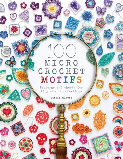 Mini Crochet Patterns PDF – 100 Tiny Crochet Motifs, Small Applique Patterns for Jewelry, Dolls & Crafts - Etsy