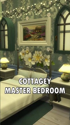 🛌 Cozy Cottage Bedroom [Sims 4 - No CC Build]