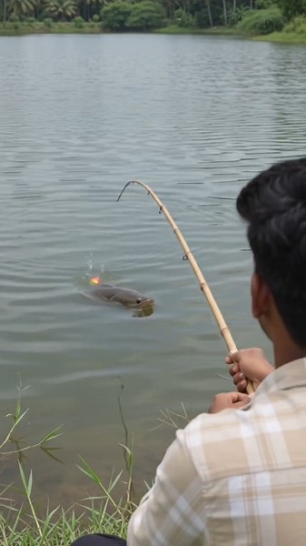 ஆகா எவ்ளோ பெரிய விரால் மீன்