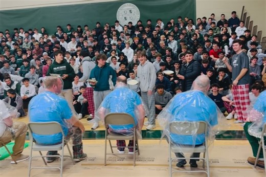 Delbarton School on Instagram: "Spirit Week is back at Delbarton, and Day One did not disappoint. We kicked things off today with the crowd-favorite Hot Bite Challenge, bubble soccer battles, and a pie-throwing fundraiser in support of this April’s Solidarity Sleep Out. Spirit Week continues tomorrow and Thursday with the annual Faculty vs. Student Game. You can catch that game LIVE on @greenwavesportsnetwork. After the faculty’s victory last year, the question is: can the students reclaim the t