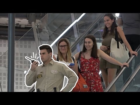 AWKWARD CONVERSATIONS ON THE ESCALATOR AS A SECURITY GUARD!