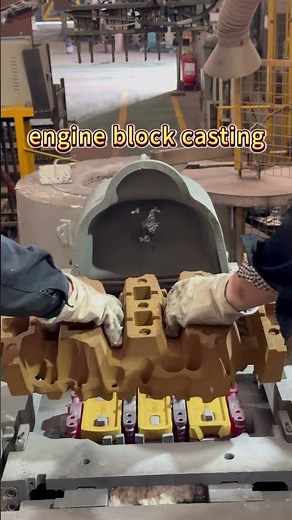engine block casting #youtubeshorts
