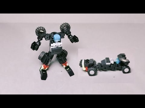 Building robot transformer racer mini lego Brickslego - 10 | lắp ráp robot biến hình bằng lego