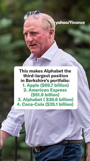 Alphabet is now Berkshire Hathaway's third-largest position in its portfolio. 💥💼
