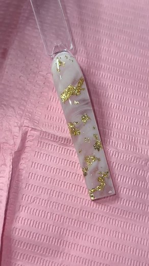 White and Gold Marble Nails Tutorial