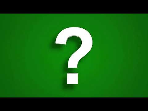 Intense Green Screen Question Mark Glitch Effect: Modern VFX Free Stock