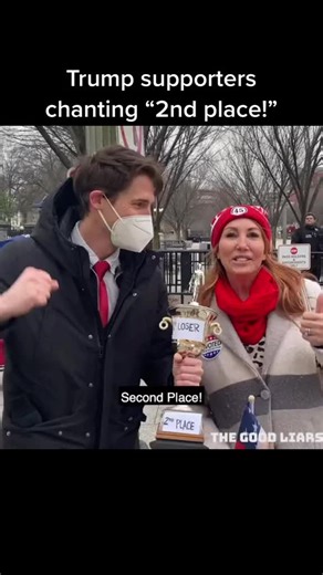 On January 6th, 2021, we got Trump supporters to chant “Second Place” in DC #fyp #loser #dc #trump #biden #funny #comedy