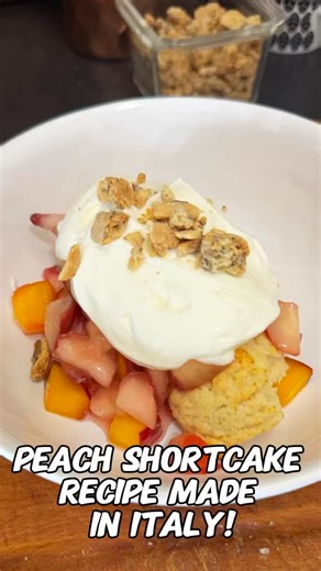 🍑 Delicious Peach Shortcake Made in Italy!!! 🇮🇹 This is a simple and delicious recipe that is right to make all year. YES, you can have this for breakfast. Please Like, Share, Subscribe. Joe Borio, host of YouTube Cooking Italian with Joe Borio, sharing stories, Italian recipes, travel tips, and all to Love about Italy 🇮🇹! Check us out. @cookingitalianwithjoe. #Italy #foodie #foodporn #foodstagram #foodlover #homemade #italianfood | Cooking Italian with Joe