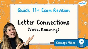 Letter Connections (Verbal Reasoning) | 11  Exams Concept Video