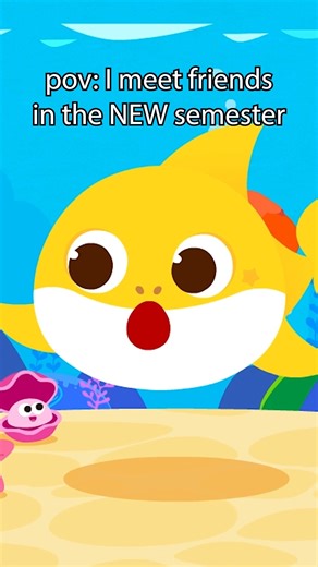 Baby Shark goes to school to meet his friends😂🎒 Click 💙 if you miss the excitement of the first day of school! #babyshark #backtoschool #september #newmonth #newsemester | Baby Shark