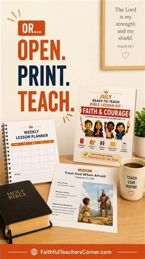 Sunday School Lesson Planning Made Easy | Ready-to-Teach Bible Lessons #Shorts