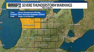 39K views · 135 reactions | The National Weather Service has issued a Severe Thunderstorm Warning for the following... Kent, Ottawa, Muskegon, Montcalm, Ionia, Newaygo, Eaton, Oceana, until 4/18 11:15AM. FOR A LOOK AT CURRENT RADAR... https://www.wlns.com/interactive-radar-satellite/?utm_medium=social&utm_source=facebook_WLNS-TV | WLNS-TV | Facebook