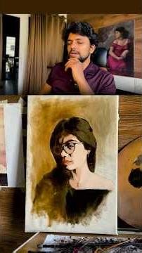 Halftone is an important part 🤎 Simplification is used in oil painting