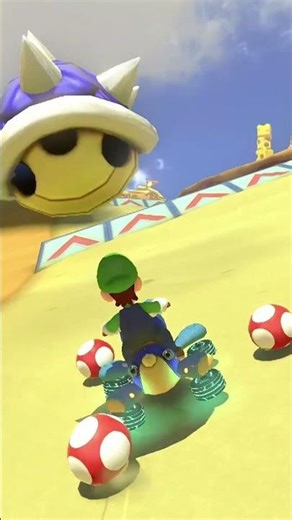 Using a Mushroom to DODGE a Blue Shell? | Mario Kart 8 Deluxe