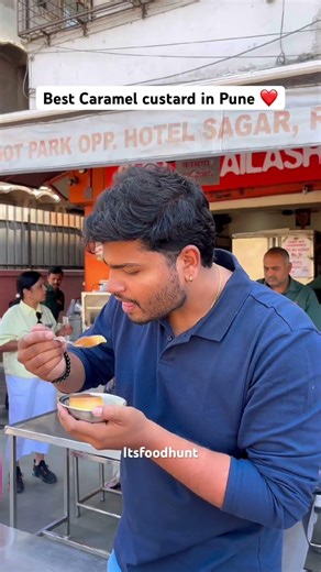 Best Caramel custard in Pune Address: Shiv Kailash dairy, near Pune station, Pune