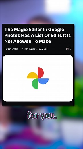 Google’s Forbidden Photos: AI Editing Limitations