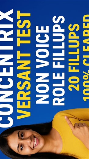 concentrix versant test | freshers job | 💯 cleared #concentrix #tcs