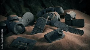 1990s Technology Relics In Cave