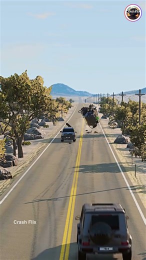Realistic Highway Car Crashes🚗💥 #realisticcarcrashes #carcrashes #beamngdrive