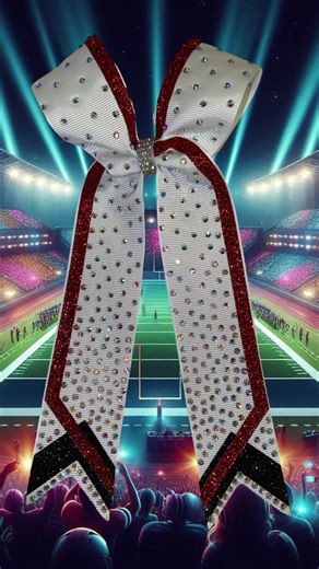 Level up your college size game day bows with all the new designs I have dropped on etsy #cheerbows #cheercoach #gameday #collegecheer #richgirlbows