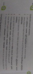 Circle the correct answers.