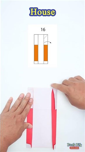 Origami House, Easy Step-by-Step Diagrams #origami #diagrams #origamitutorial