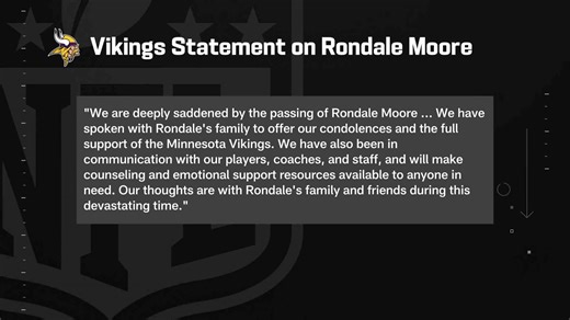The NFL family mourns the passing of Rondale Moore