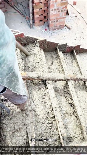 Staircase Concrete Pouring On Site! 🔨🏗️