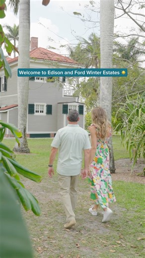 35K views · 365 reactions | Take a walk down memory lane at Edison and Ford Winter Estates.   Did you know: Thomas Edison first came to Fort Myers in 1885 and decided it was the perfect spot to build his vacation home! Today, you can:  Explore the historic homes and museum  Wander through 20+ acres of botanical gardens  Take a tour to learn more Come experience it for yourself! | Visit Fort Myers | Facebook