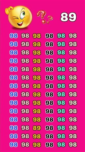 #find - 89 in the given number ❓️ impossible questions 99% student fail🤯 #viral #shorts #brain #test