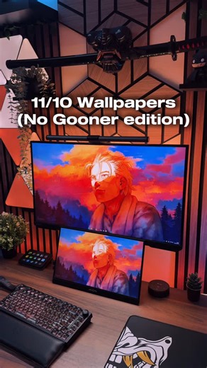 MOX | Desk setups & Tech | 11/10 Wallpapers Part 6 No gooner edition. . . . #wallpaperengine #gamingsetup #cozygamingsetup #moxperience #gamingpc | Instagram