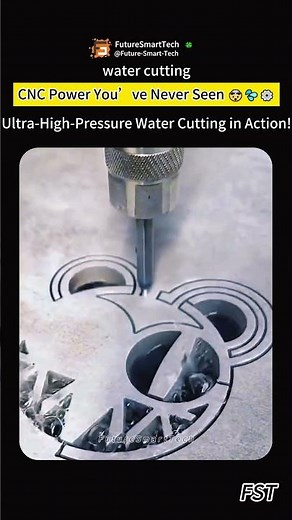 Ultra-High-Pressure Water Cutting in Action! CNC Power You’ve Never Seen 🤯💦⚙️