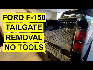 Ford F-150, F150, Tailgate Removal - No Tools Needed! Quick & Easy!