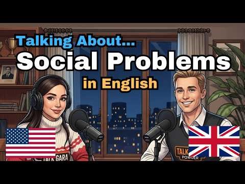 How to talk About Social Problems In English | Real Life English Conversation Podcast