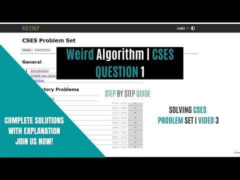 Weird Algorithm | CSES Problem Set | Placement Preparation | #3