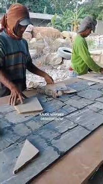 process of making a laminated wood fossil stone table