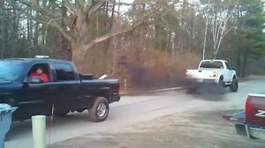 CHEVY VS. FORD! - Who ya' got!? Check out this clip of some good ol' boys having a Duramax vs. Powerstroke showdown! Gotta love a Chevy Trucks vs. Ford Trucks battle! | Woods 'N Water Magazine