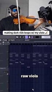 Less is more 💫 #musician #musicproducer #viola #sample #darkrnb