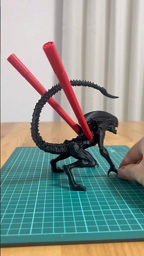 3Dプリンター製ペンケース（エイリアン）#3dプリンター