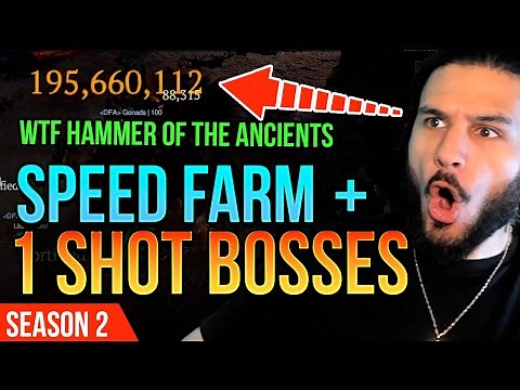 The BEST Hammer of the Ancients (HOTA) Barbarian Build I Season 2 Diablo 4