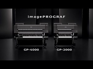 The brand new imagePROGRAF GP-4000 and 2000 printer